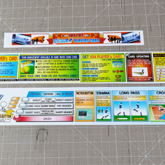 sega virtua striker 4 VS4 instruction stickers set