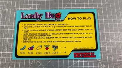 universal lady bug control panel instruction panel plexi
