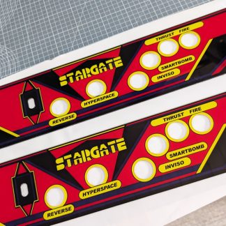 stargate williams cocktail control panel overlay set plexi acrylic pair