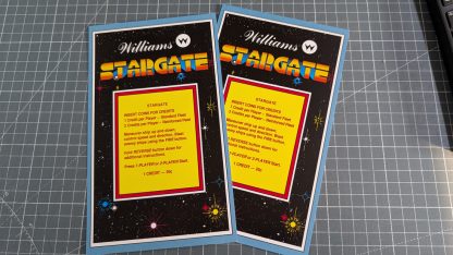 williams stargate cocktail instruction cards star gate
