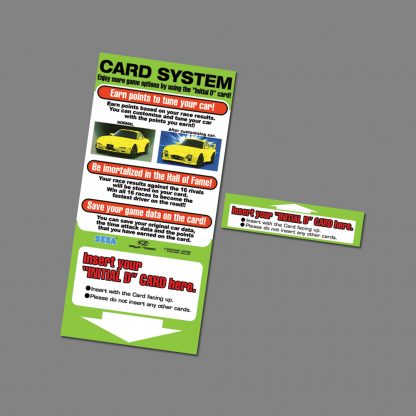 initial d 3 card reader stickers set