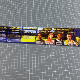 virtua golf instructions sticker sega 422-0863-01UK