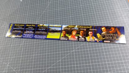 virtua golf instructions sticker sega 422-0863-01UK