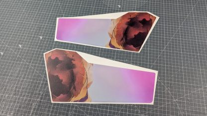 atari blasteroids control panel sides stickers