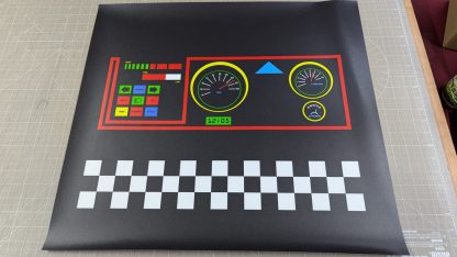 electrocoin driving cabinet cpo control panel overlay konami gt