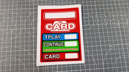 mario kart arcade gp card reader sticker english
