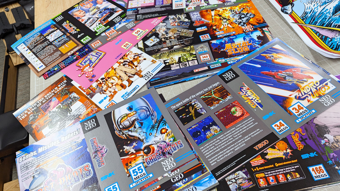 snk neo geo mvs southtown shockbox printed insert cover case