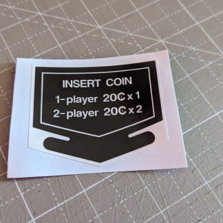 nintendo insert coin 20 cents white text australia
