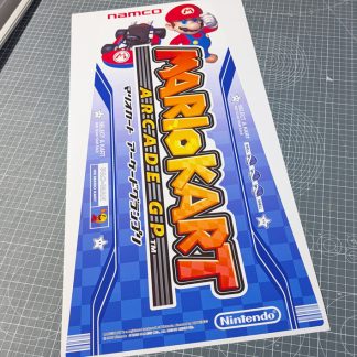 mario kart arcade gp seat back sticker japanese