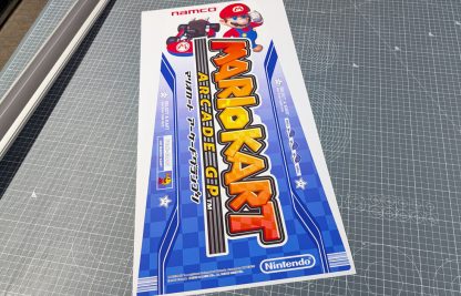 mario kart arcade gp seat back sticker japanese