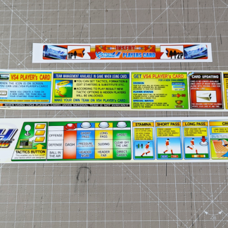 sega virtua striker ver.2006 instructions sticker set version VS4
