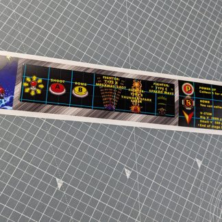 batsugun instruction strip movelist sega astro nac