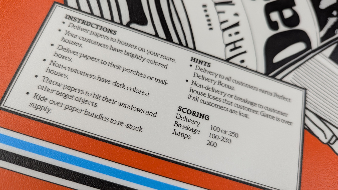 Paperboy CPO control panel overlay Atari - Image 4