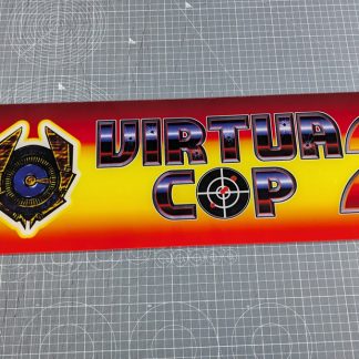 virtua cop 2 plexi acrylic marquee sega upright
