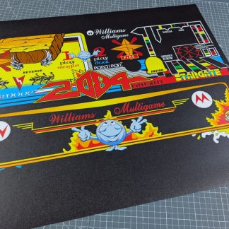 williams multigame cpo control panel overlay vinyl