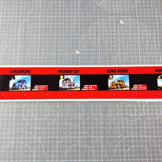 18 wheeler upright bezel lower instruction sticker PRT-1403UK