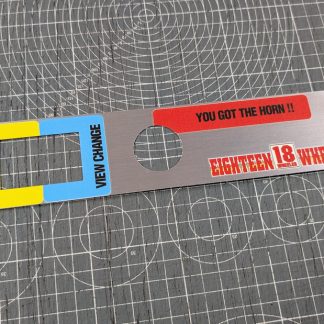 18 wheeler upright sega start view change brushed silver chrome sticker PTR-2004UK