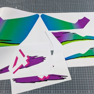 manx tt motor raid bike number 4 sticker set