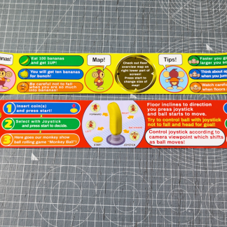 monkey ball sega instruction decals set english