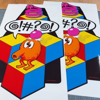 q-bert side art gottlieb
