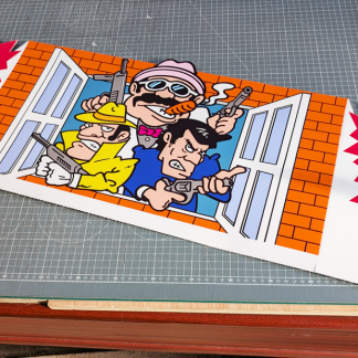 gumshoe nintendo versus cabinet topper new game vs