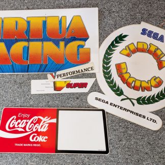 virtua racing sega nos sticker set new old stock original