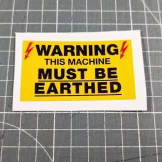 warning this machine must be earthed electrocoin