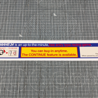 sega le mans 24 bezel instructions 422-0620-01