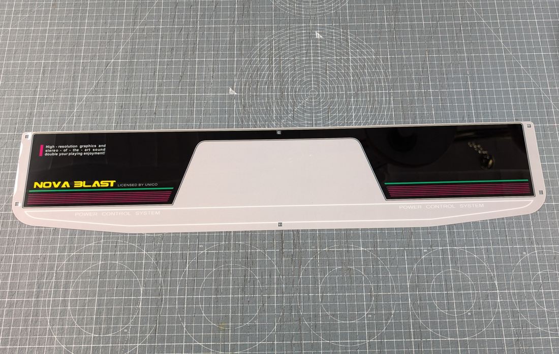 unico nova blast 1 player cpo control panel overlay