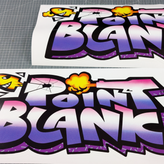 point blank side art logos namco