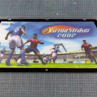 sega naomi new net city marquee billboard holder plexi virtua striker used header