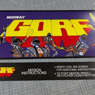 GORF marquee instruction space sega naomi blast nnc net city