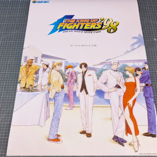 Reproduction The King of Fighters '98 promo poster. Printed on high quality 200gsm silk poster paper. 50 x 70cm.