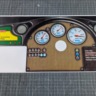 sega rally 2 upright dashboard control panel decal SRT-9702UK