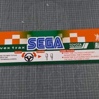 sega rally 2 upright marquee