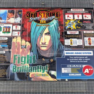 taito vewlix original marquee holder plexi used SFIII 3rd Strike artwork