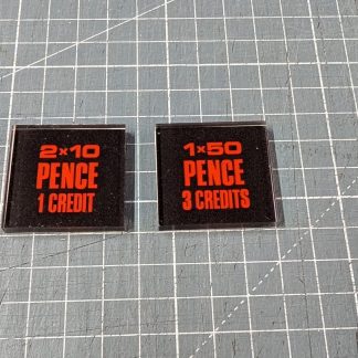 Reproduction coin entry plates for various midway games. 5mm acrylic reverse mounted vinyl. 10p + 50p entry pricing.
